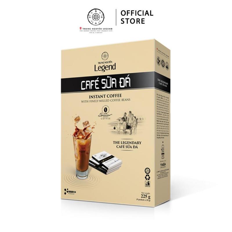 Trung Nguyên Legend Coffee, Cà phê hòa tan Trung Nguyên Legend Cà phê sữa đá - Hộp 9 gói Cafe suada cafesuada