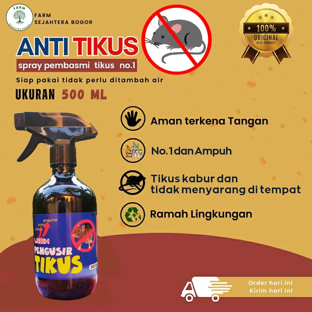 cairan pembasmi tikus praktis,ampuh . ukuran 500ml Cair