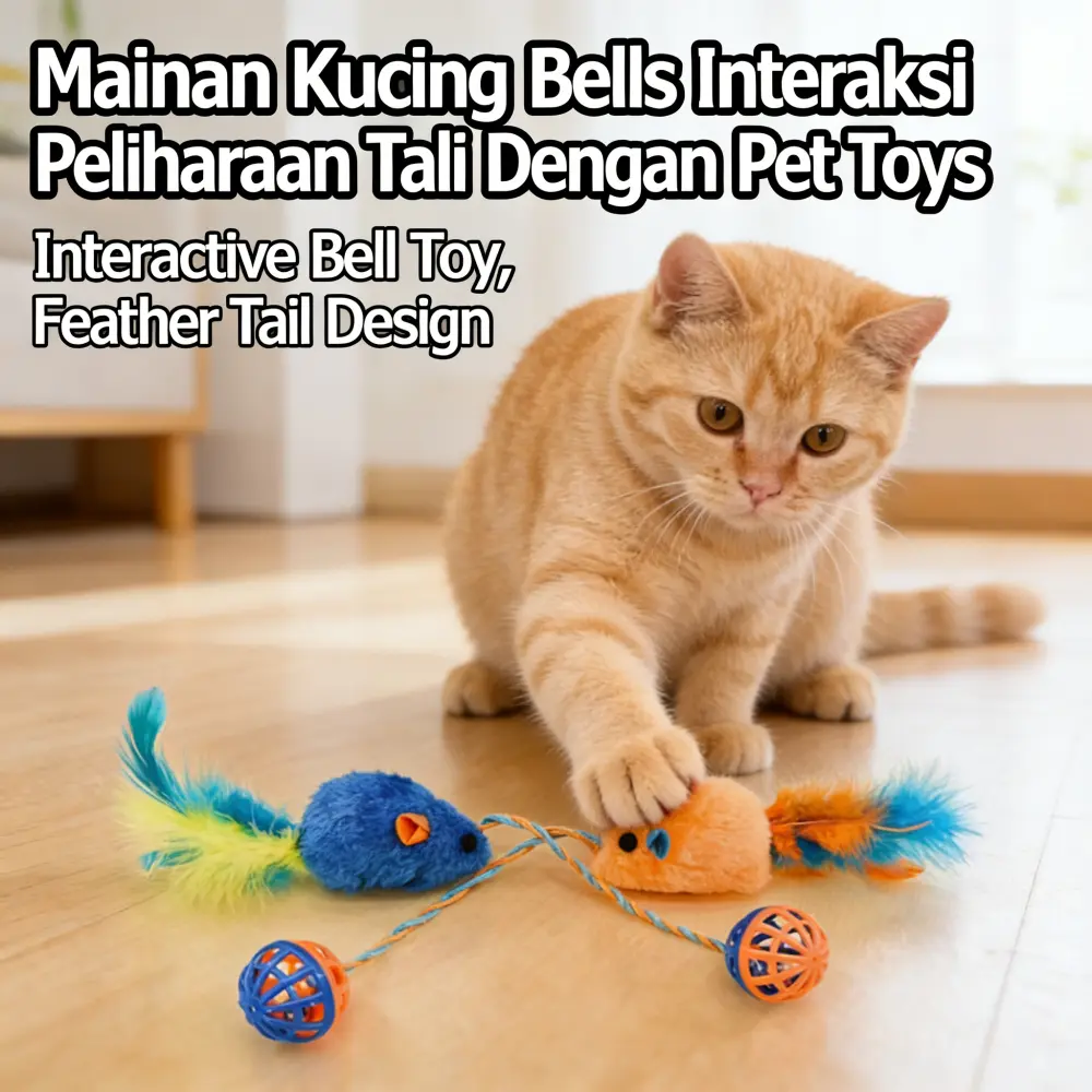 Mainan Interaktif Kucing Bola Lonceng & Suara: Model XYZ, Bola, Tikus Mainan, Aksesori Gigit, UK 10x10cm, Permainan Aktif Untuk Kucing Energi