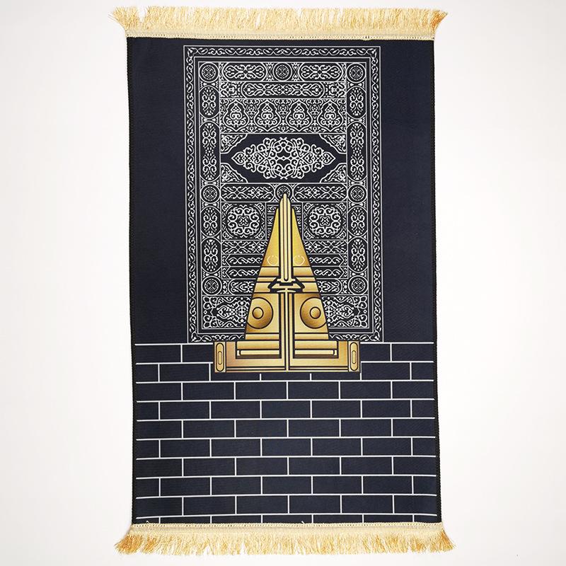 Product Introduction of Wholesale Square Solid Color Carpet Crystal Velvet Felt Thick Short Pile Printed Soft Tassel Non-Slip Floor Mat 3