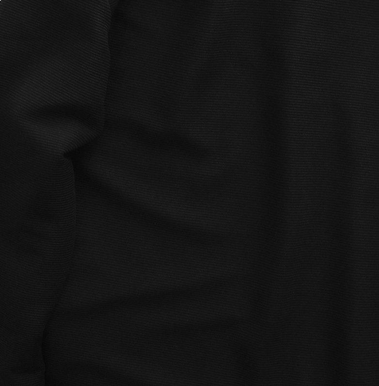 Big size - Áo thun tay dài màu đen trơn phối nút cài unisex chất vải gân poly co giãn big size 85-130kg 3