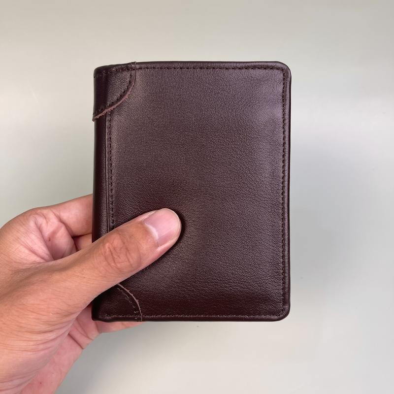  VÍ Nam Dáng Đứng Da Bò Nappa Cao Cấp Có Nắp Lật Giữa Thương Hiệu Milarno Leather Bảo Hành 2 Năm Wallet Box Hình Chữ Nhật 