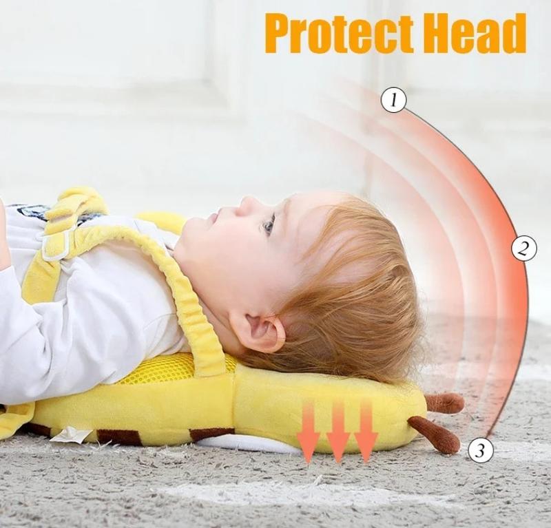 Product Introduction of Head Back Protector Baby Protect Pillow Learn Walk Headgear Prevent Injured Safety Pad  prevention Fall Cartoon Bee Kids Pillows 10
