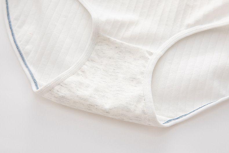 Product Introduction of 5-Pack 100% Cotton Mid-Waist Underwear for Women, Pure Cotton Antibacterial Student Japanese Style Cute Girls' Crotch Triangle Briefs 23