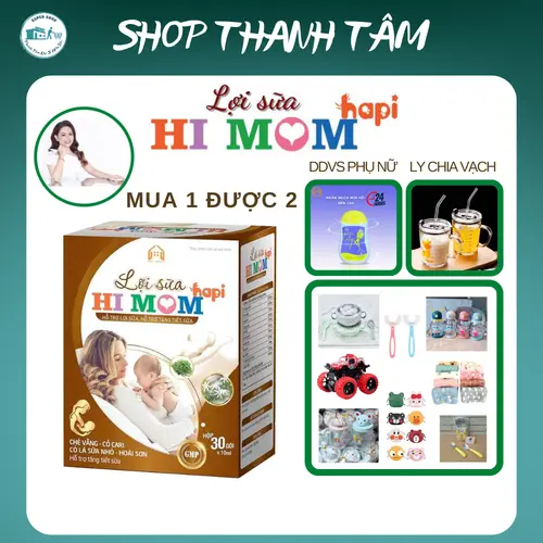 LỢI SỮA HI MOM HAPI ( 1 HỘP CÓ 30 GÓI) nhiều sữa,mát sữa, thông tắc sữa, thơm sữa ngay lần đầu sử dụng TẶNG KÈM QUÀ