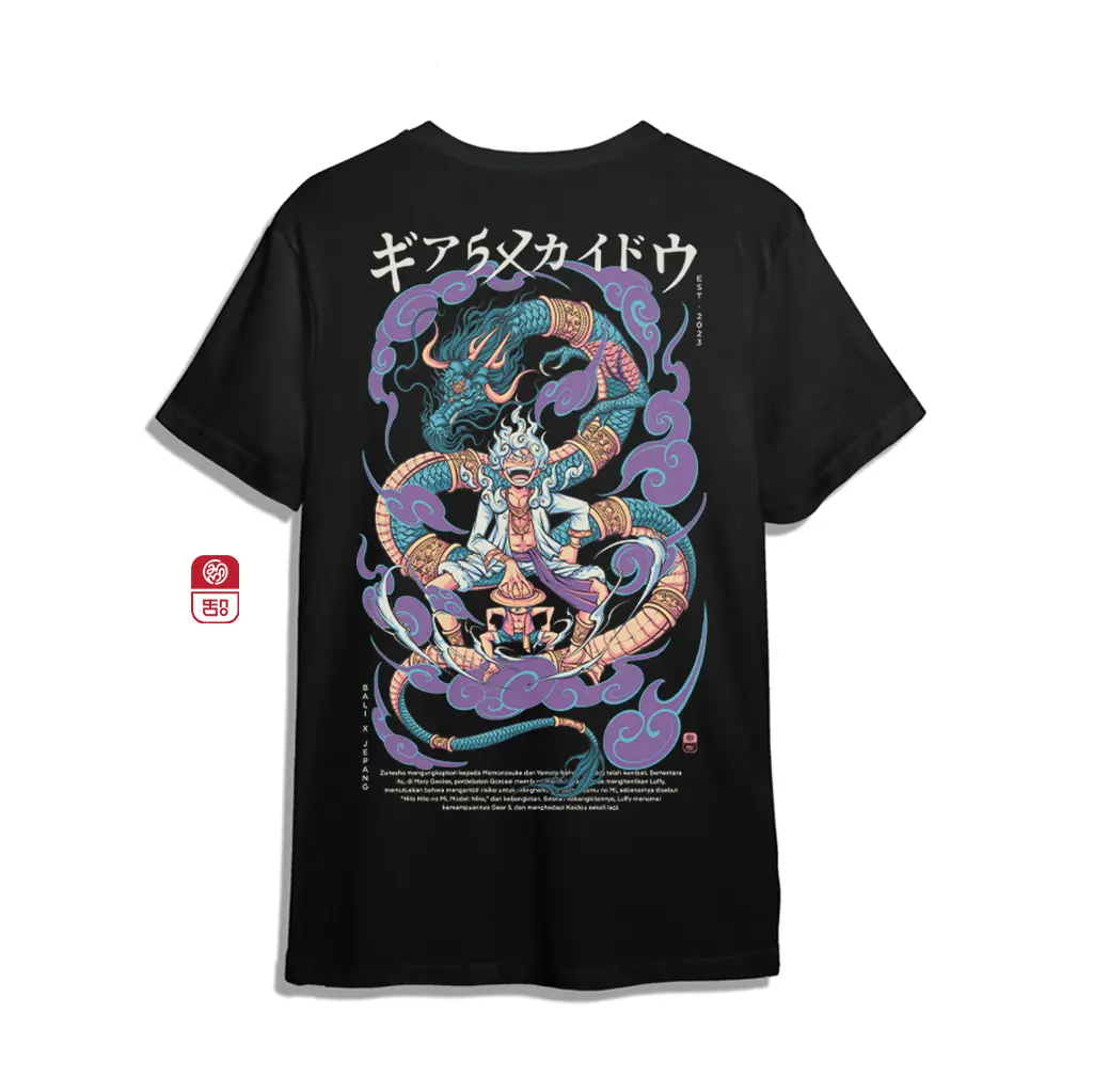T-SHIRT LUFFY GEAR 5 X KAIDO ( SENIMAN BOCAH STYLE ) ワンピース