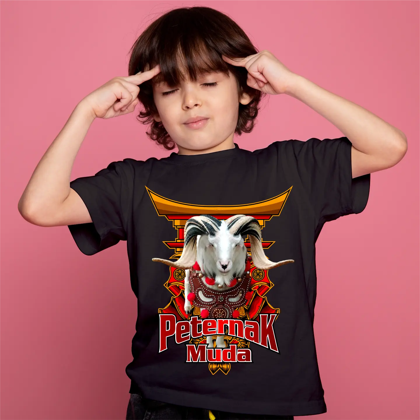 KAOS DOMBA ANAK MERAH NEW JENDRAL PETERNAK MUDA / baju anak laki laki / kaos anak laki laki / kaos murah / jersey anak laki laki/ jersey murah / jersey domba / kambing / hpdki