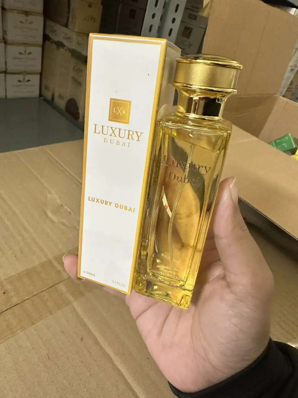 Nước hoa Luxury Dubai Màu Vàng Mẫu Mới 50ml