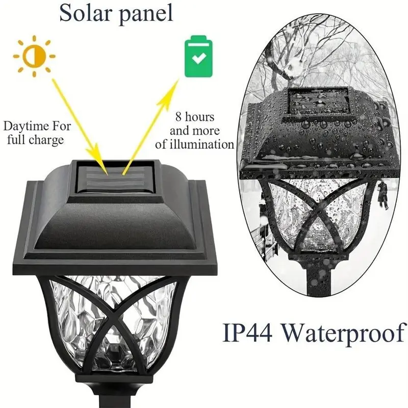 Solar Outdoor Waterproof Lawn Lamp, Automatic Switching Day & Night Modes Buried Light, Decorative Landscape Light For Garden, Courtyard & Lawn 4