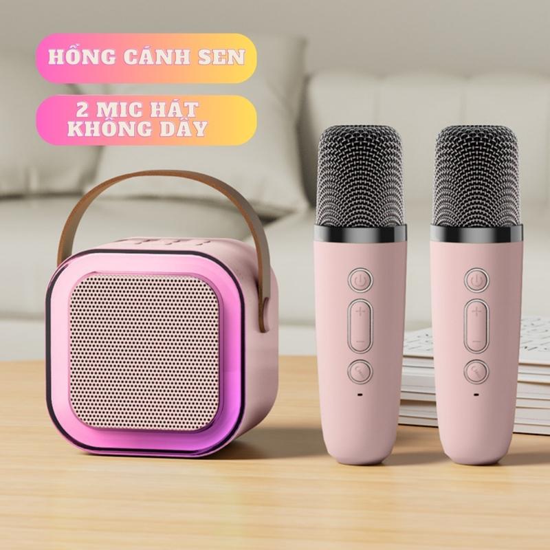 Loa Bluetooth không dây mini K12, công suất 10W, chống thấm nước IPX3, chip xử lý DSP 4 nhân tích hợp, thiết kế nhỏ gọn với đèn LED thời trang