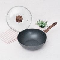 Gambar Kanahome - Keiko Wokpan/Panci Marble Induksi anti lengket 28cm dengan tutup dari Kanahome-id Kab. Bandung 4 Tokopedia
