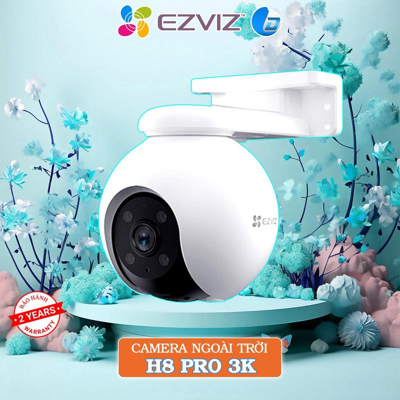 Camera wifi xoay 360 ngoài trời Ezviz H8 Pro 5MP 3MP 3K chính hãng, đàm thoại,Đèn led màu ban đêm Vietnam 8x Security Cameras & Systems h8c  pro