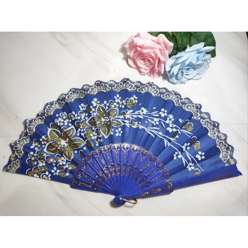 KIPAS TANGAN LIPAT/KIPAS NARI/KIPAS JEPANG/KIPAS CANTIK GLITER 6