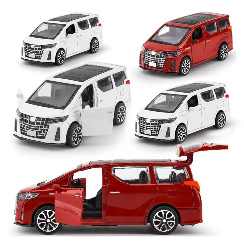 12cm TOYOTA Alphard MPV Van Diecast Toy Car Model Vehicle Miniature Gift Pull Collection Doors V2L6