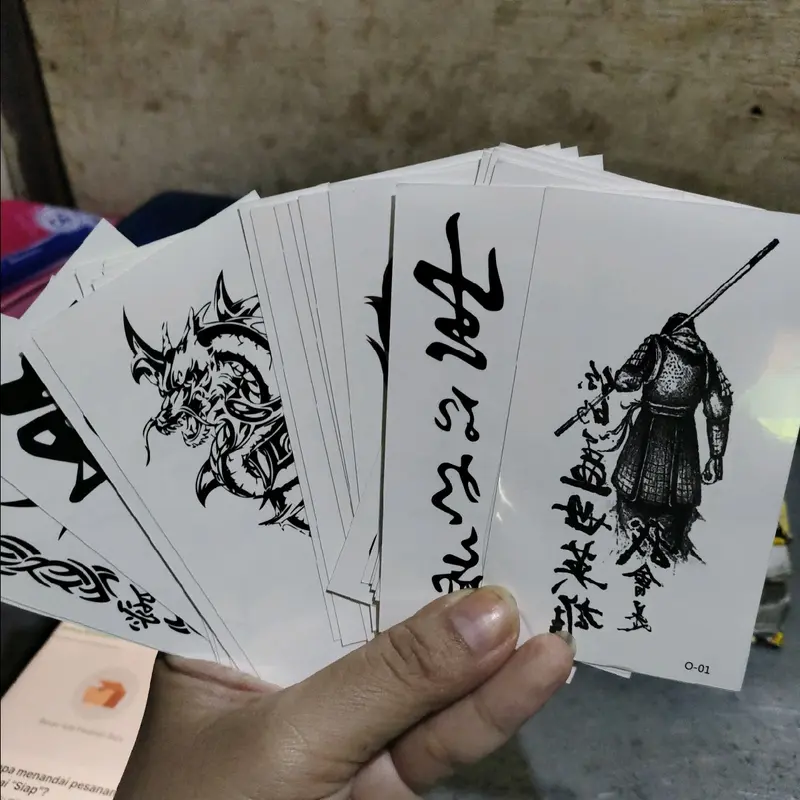 Isi 30 pcs tato temporary temporer Stiker Tato cowok Cewek Tatto 3