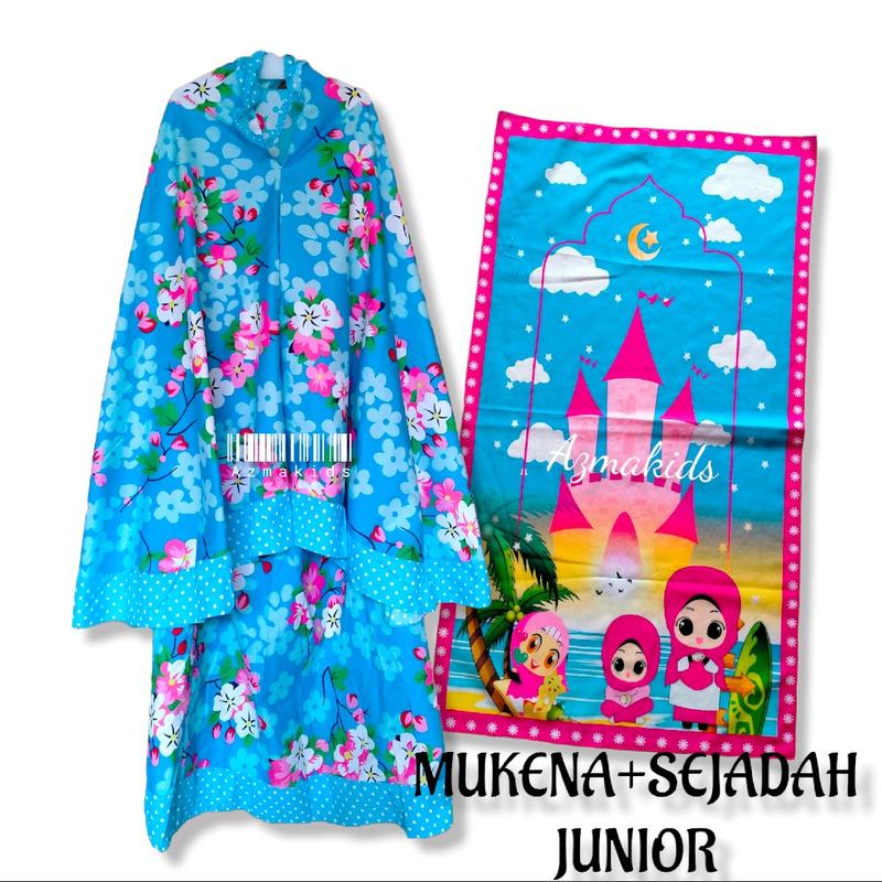 SET MUKENA SEJADAH ANAK - MUKENA SAJADAH ANAK 6-9TH Muslim Motif Setelan 4