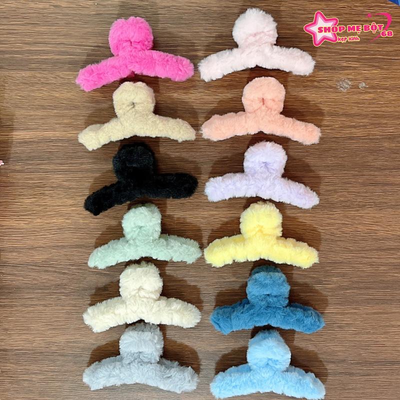 Sỉ Combo 12 Cây Kẹp Tóc Phủ Lông Hottrend