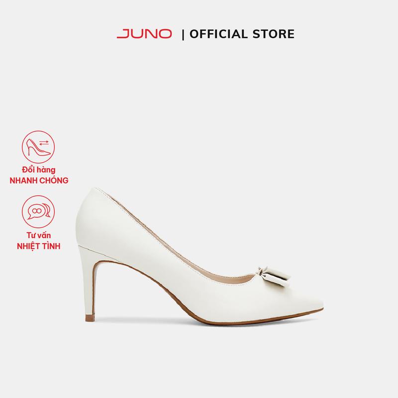JUNO Giày Cao Gót Trang Trí Nơ - CG07149