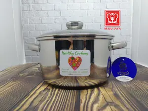 BIMA Prima Saucepot Panci Sup 18Cm Kompor Induksi Listrik Stainless Steel Soup Rebus Masak Sop