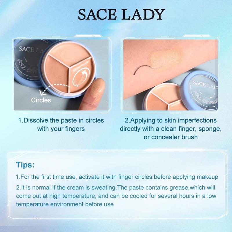 Kem che khuyết điểm SACE LADY trang điểm làm đẹp 15g chất lượng cao 4