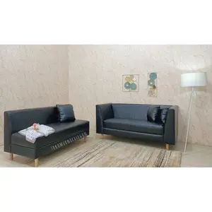 Sofa l glamour oscar black (free ongkir cilegon-serang kota)