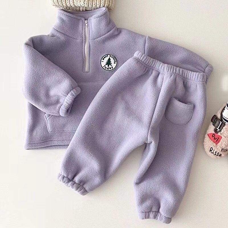 Product Introduction of Quần Áo Trẻ Em Trẻ Sơ Sinh Phong Cách Instagram Hàn Quốc, Lót Lông Cừu, Bộ Đồ Thời Trang Dày Dặn, Áo Len Cao Cổ Cho Mùa Thu Và Mùa Đông Của Trẻ Em, Quần Hai Mảnh 25