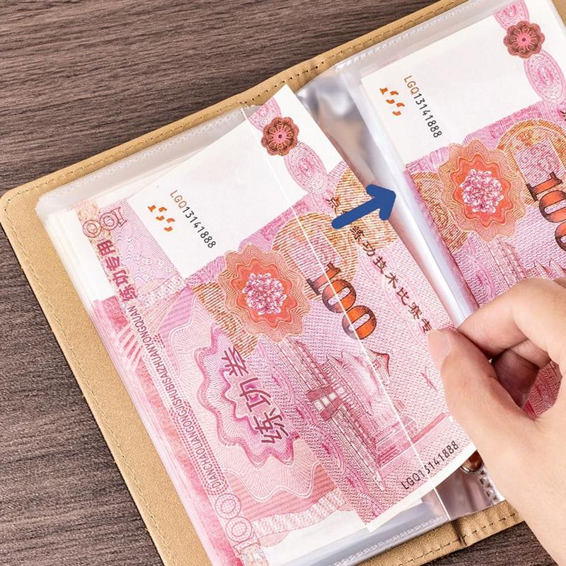 Product Introduction of Fashion With Password Lock 100 Envelopes Money Saving Challeng PU Large Capacity Savings Challenges Sheets Save Money Budget Binder Couples 14