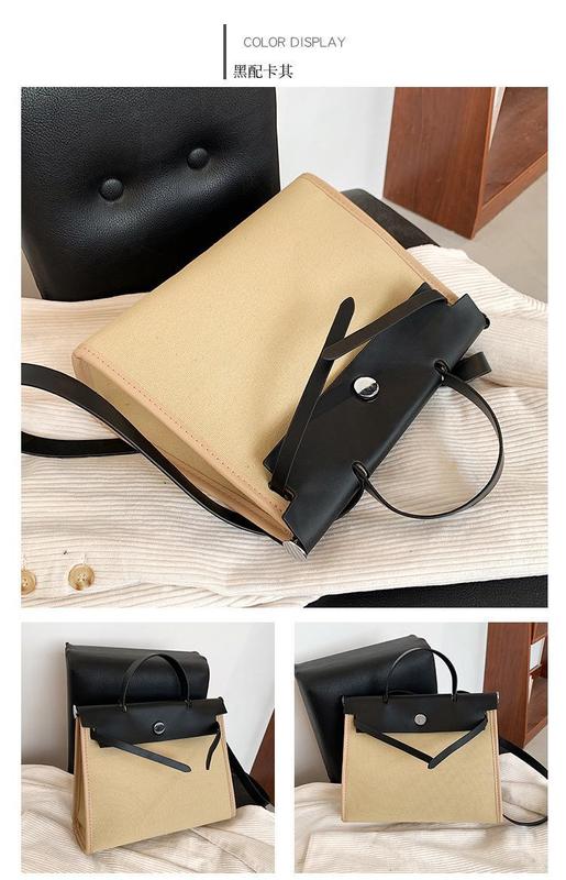 Product Introduction of Summer Women's Shoulder Bag Women's Bag Cross-Border Pu Niche Black High-Grade Tote Bag Messenger Bag Popular Bag 6
