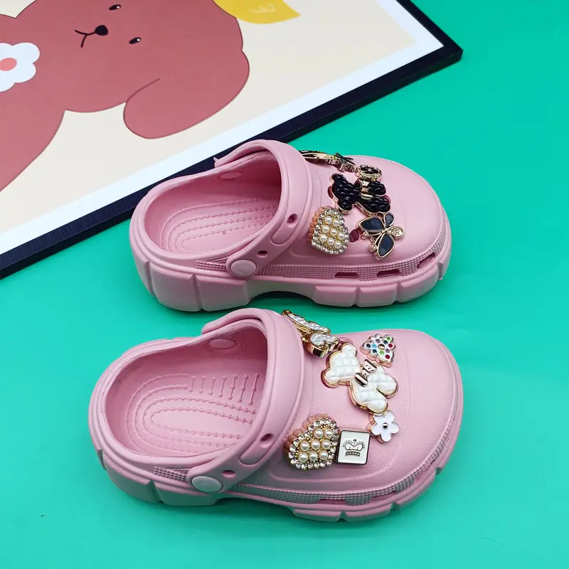 Dép Sục (SỤC XINH Cao Cấp Cho Bé Trai Bé Gái Kiểu Dáng Thời Trang Nhẹ Nhàng Thoáng Khí Sandal Kem 8