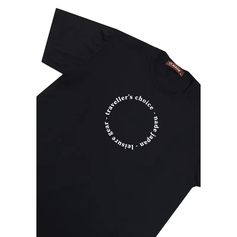Nade NTB58 Kaos Pria Tangan Pendek Ringan Anti Kusut What You Can Dream Circle Hitam 2