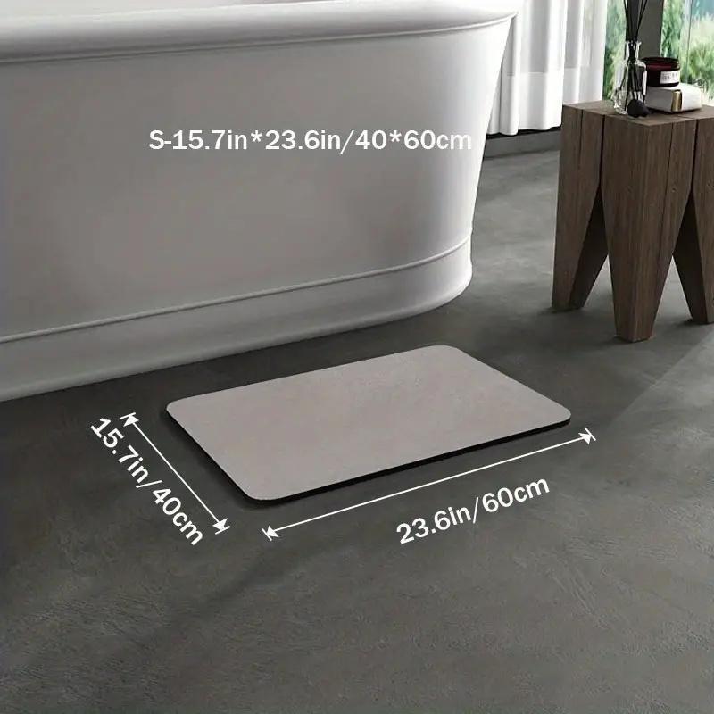 Diatomite Bath Mat, 1 Count Non-slip Quick Dry Bath Mat, Absorbent Bathroom Mat, Bathroom Accessories, Home Supplies 4
