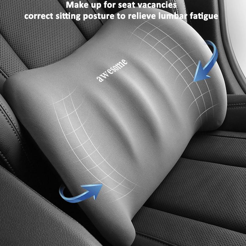 Product Introduction of Car Neck Pillow & Lumbar Pillow, Comfortable Soft Car Neck Pillow & Supportive Lumbar Pillow, Car Interior Accessories for Men and Women Gift 3