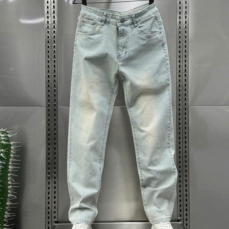 Product Introduction of Quần jean dài nam màu xanh wash nhạt trơn chất bò co dãn nhẹ QS60 kiểu dáng skinny Menswear Pants TCS Trùm Chuyên Sỉ 2