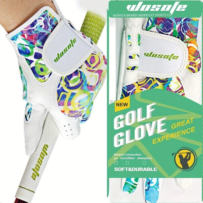 Soft Sheepskin Golf Gloves - 1 Pair for Women, Breathable Stretch Lycra, Fashion Non-slip with Wear-resistant Palm, Perfect Gift for Female Golf Enthusiasts 4