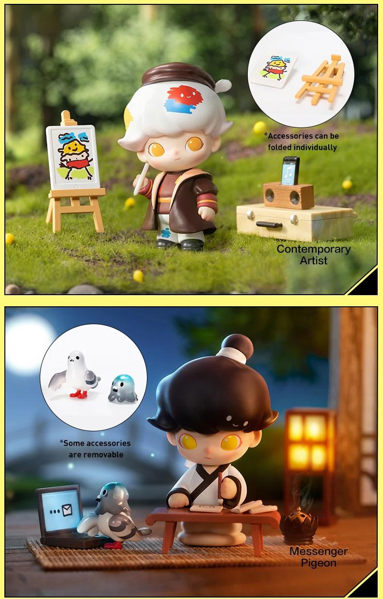Product Introduction of Dimoo Time Travel Series Blind Box Figures Confirmed Style Creative Doll Ornaments Cute Gifts 17