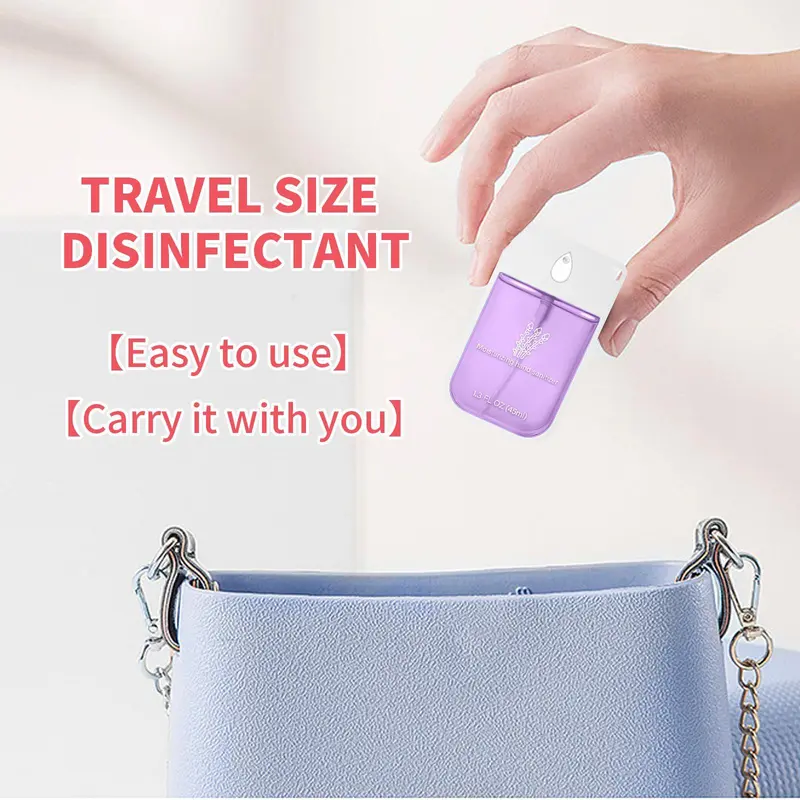 Portable Travel Size Hand Sanitizer Spray, 10 Counts/set Mist Spray Hand Sanitizer, Refresh Hand Wash Spray for Women & Girls, Travel Essentials 4
