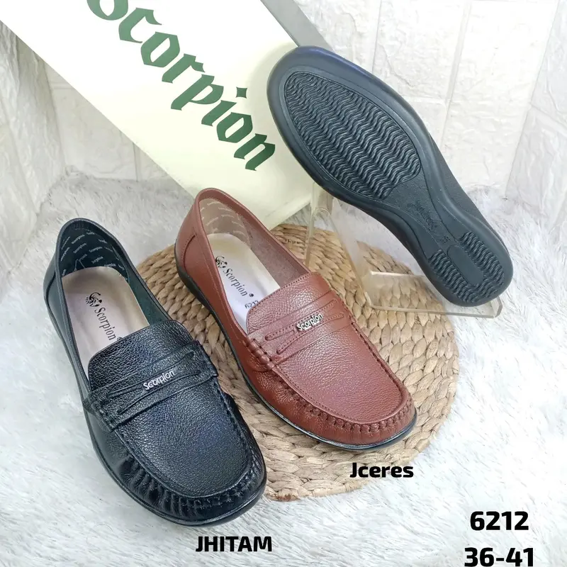 SEPATU KULIT ASLI WANITA SCORPION 6212 0