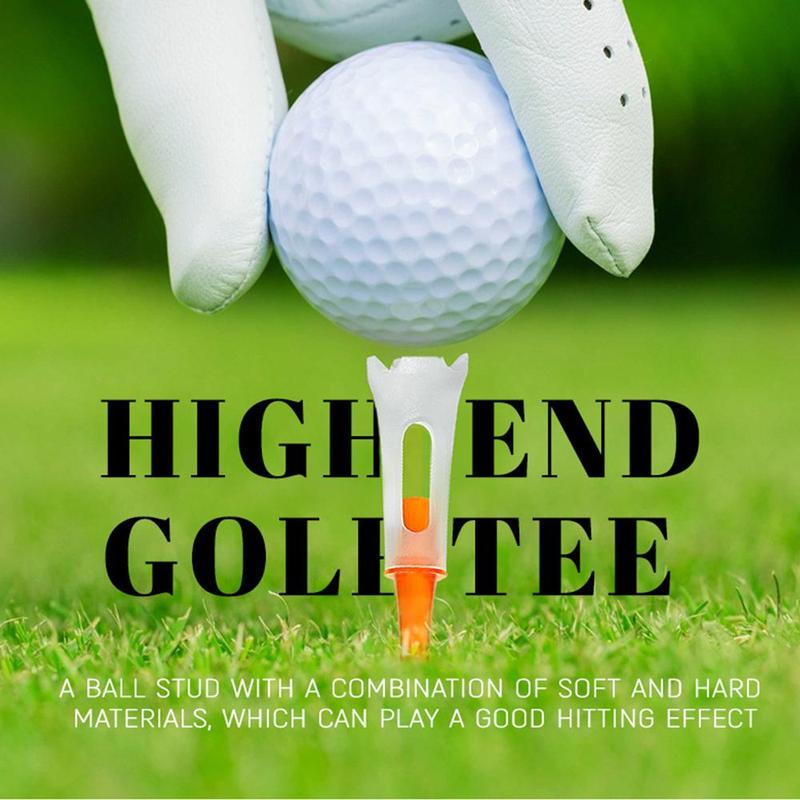 Random Color Plastic Golf Tee, 30pcs/set 4 Claw Design Golf Tee, Golf Training Equipment for Indoor Outdoor Use 8
