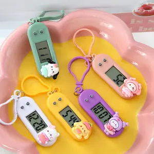 Cute Cartoon Mini Electronic Watch for Students Exam Small Pocket Watch Silent Stopwatch