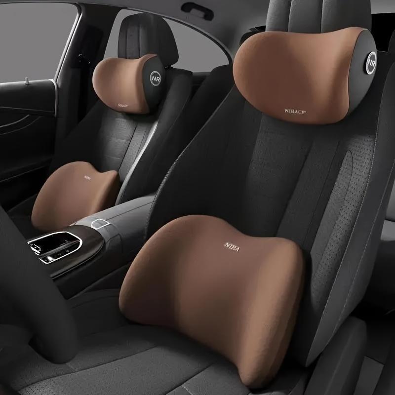 Product Introduction of 1 Set Car Headrest Waist Shoulder Support Pillow Car Cushion Memory Body Lumbar Back Cushion Home Car Supplies 4