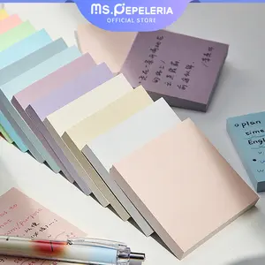 sticky note 100 lembar catatan memo/Morandi Warna Sticky Note Memo Label Sticker Bookmark/Sekolah Office Supplies-Ms.Pepeleria