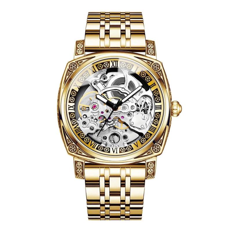 Đồng hồ cơ nam CF6 dây da cao cấp viền khắc tinh tế có dạ quang 2 kim lộ cơ 2 mặt sang trọng TẶNG FULL BOX HỘP CHÍNH HÃNG DỤNG CỤ THAY DÂY VÒNG TAY số lượng quà tặng giới hạn