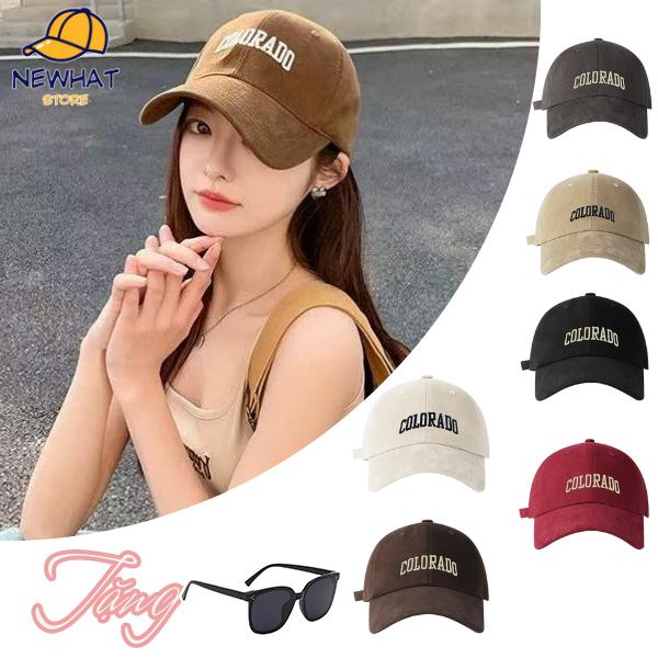 【DÀNH CHO ĐẦU TO Mũ lưỡi trai nam nữ phong cách Hàn Quốc nón kết kiểu dáng mới nâng cấp thiết kế dành riêng cho chu vi đầu lớn vành rộng,sâu lòng hỗ trợ che khuyết điểm mặt tròn đầu to mũ thêu trẻ trung mũ đôi nam nữ . 【COLORADO