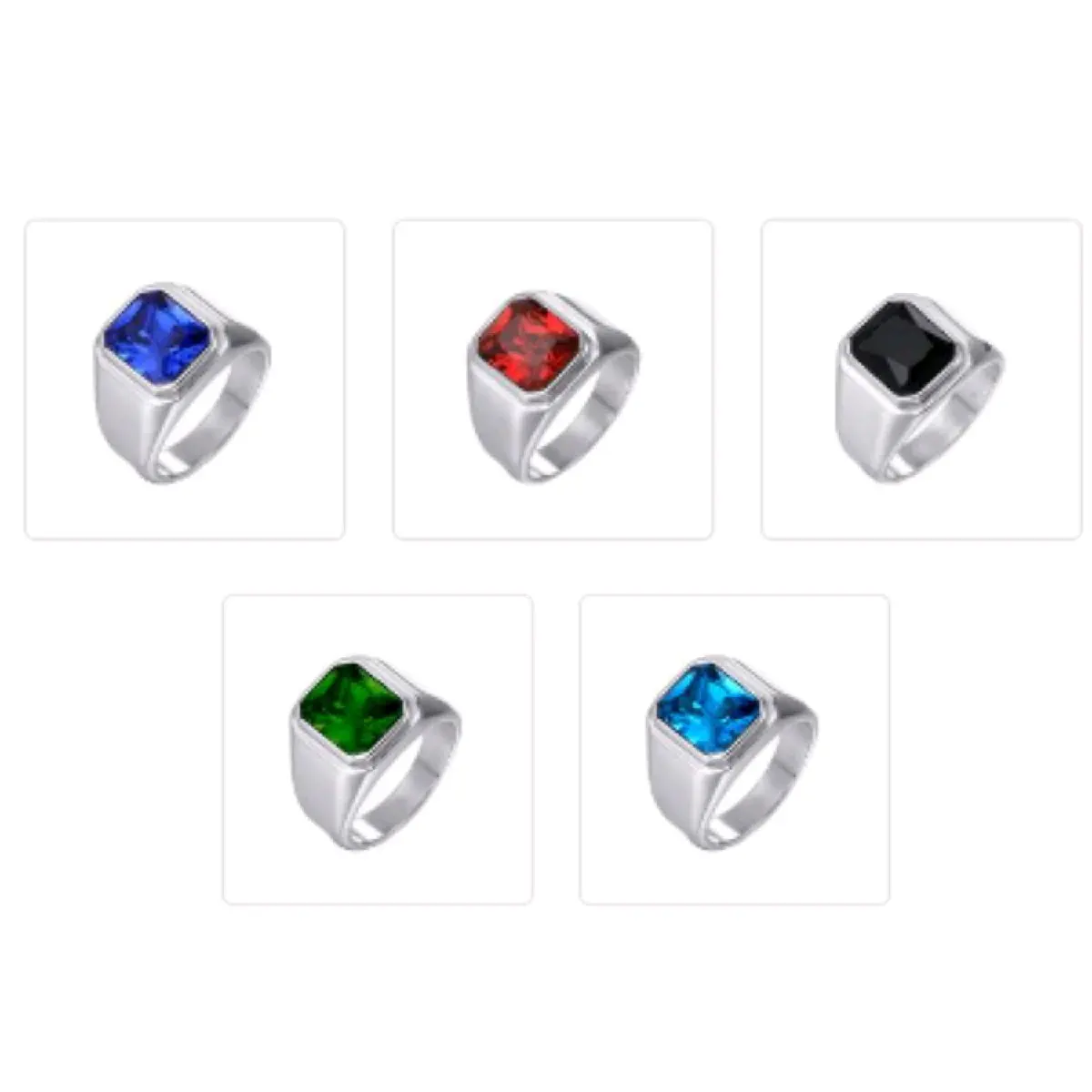 Cincin Silver Titanium