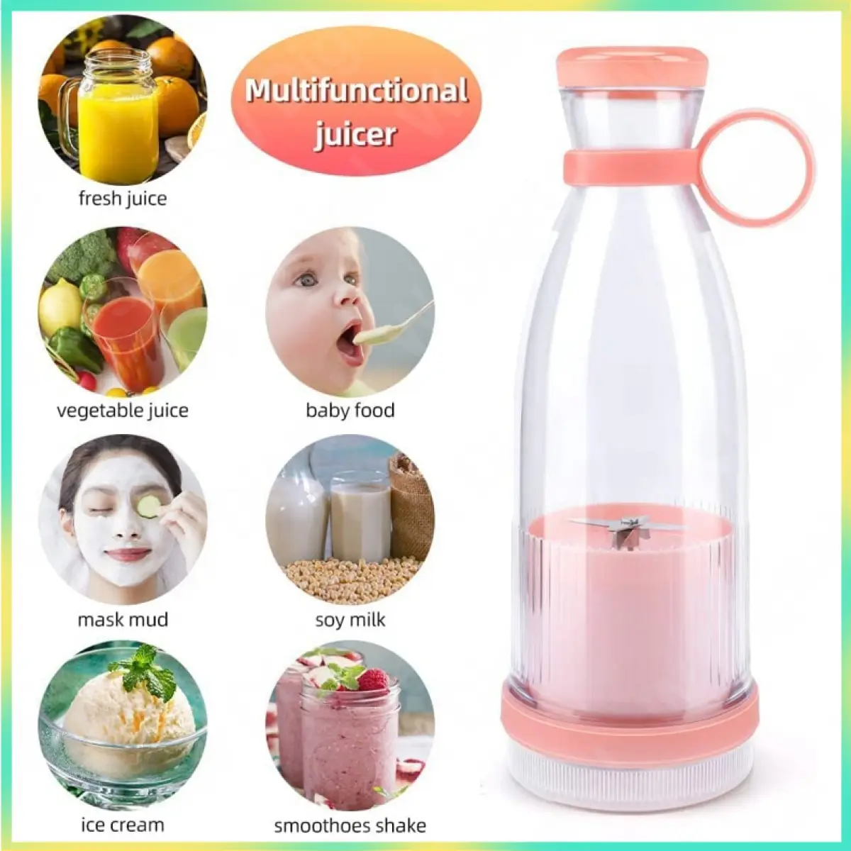 Electric Juicer Rechargeable Mixers Fresh Fruit Juicers Usb Portable Juicers Cup Mini Fast Juice Maker Machine Blender