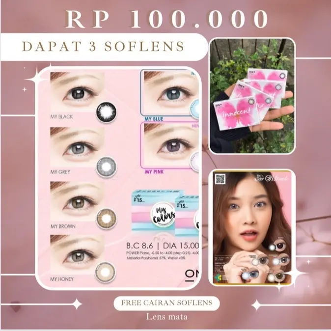 PROMO PAKET 3 SOFLENS (PROMO SAAT LIVE)