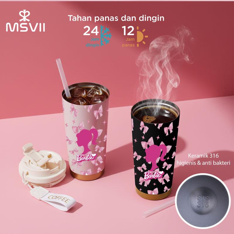 Barbie Pink Bow Series Tumbler COD MSVLL(500ml) Ready Stock, Versi upgrade 316 + Lapisan Keramik, cocok untuk pria/wanita/anak/pelajar DM153 DM150 B361 B362 B366 Barbie Pink Bow Series Tumbler COD MSVLL(500ml) Ready Stock, Versi upgrade 316 + Lapisan Keramik, cocok untuk pria/wanita/anak/pelajar DM153 DM150 B361 B362 B366