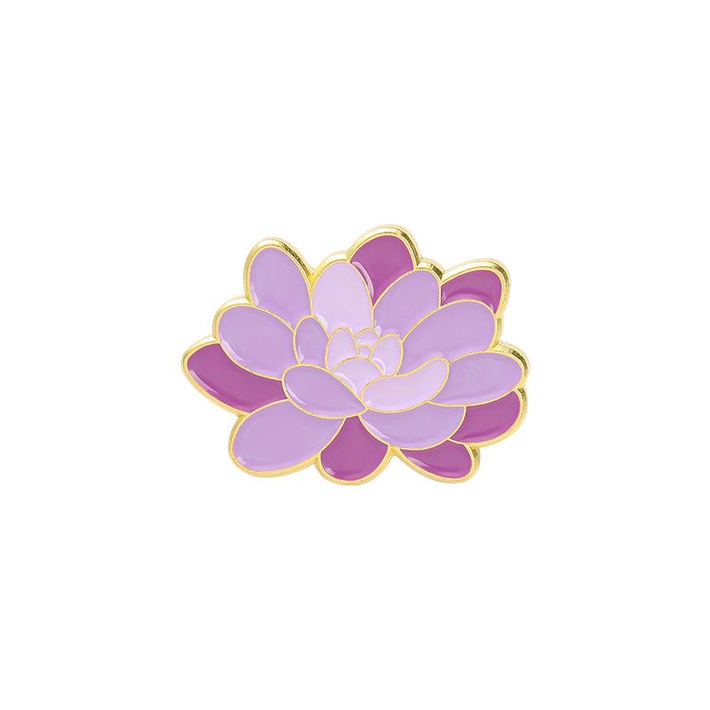 Product Introduction of New Foreign Trade Floral Brooch Elegant Lily Flower Sunflower Oil Painted Brooch Anti-Exposure Buckle Wholesale 16