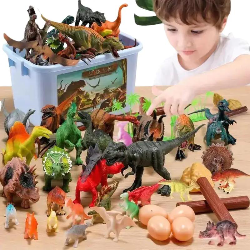 Thùng Đồ chơi thế giới khủng long 52 chi tiết Giáo dục Bộ quà tặng Toy Mô Hình Voi