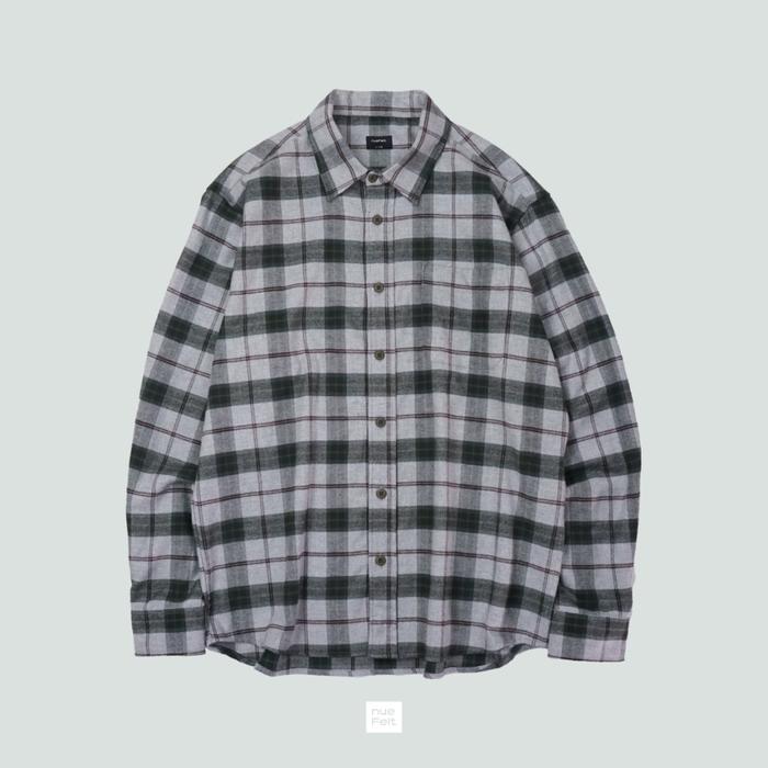 Gambar NUEFELT Kemeja Flanel Pria Lengan Panjang Kyoto - S dari nuefelt store Kab. Sleman Tokopedia